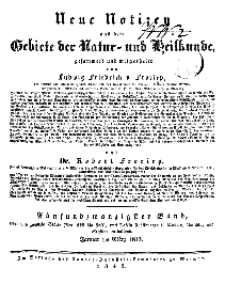 Neue Notizen aus dem Gebiete der Natur- und Heilkunde, 1843 (Bd. XXV, nr 1), Januar - No 529