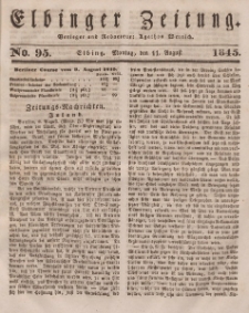 Elbinger Zeitung, No. 95 Montag, 11. August 1845