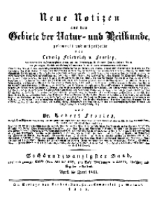 Neue Notizen aus dem Gebiete der Natur- und Heilkunde, 1843 (Bd. XXVI, nr 1), April - No 551