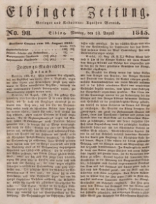 Elbinger Zeitung, No. 98 Montag, 18. August 1845