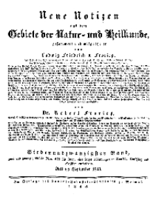 Neue Notizen aus dem Gebiete der Natur- und Heilkunde, 1843 (Bd. XXVII, nr 1), Juli - No 573