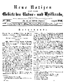 Neue Notizen aus dem Gebiete der Natur- und Heilkunde, 1843 (Bd. XXVII, nr 12), August - No 584