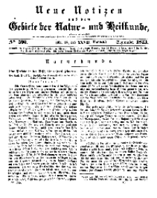 Neue Notizen aus dem Gebiete der Natur- und Heilkunde, 1843 (Bd. XXVII, nr 18), September - No 590