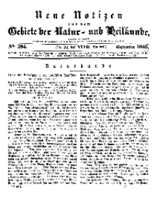 Neue Notizen aus dem Gebiete der Natur- und Heilkunde, 1843 (Bd. XXVII, nr 22), September - No 594