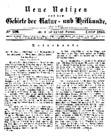 Neue Notizen aus dem Gebiete der Natur- und Heilkunde, 1843 (Bd. XXVIII, nr 6), October - No 600