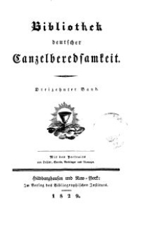 Bibliothek deutscher Canzelberedsamkeit, Bd. 13