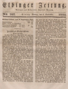 Elbinger Zeitung, No. 107 Montag, 8. September 1845