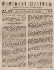 Elbinger Zeitung, No. 116 Montag, 29. September 1845