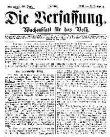 Die Verfassung : Wochenblatt für das Volk, Sonnabend, 30. Juni, Nr 26, 1866