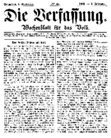 Die Verfassung : Wochenblatt für das Volk, Sonnabend, 1. September, Nr 35, 1866