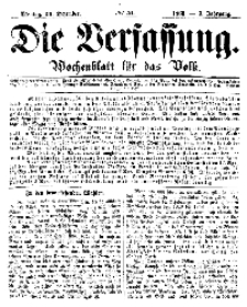 Die Verfassung : Wochenblatt für das Volk, Montag, 24. Dezember, Nr 51, 1866
