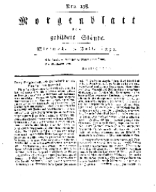 Morgenblatt für gebildete Stände, Mittwoch, 3. Juli 1811, No 158.