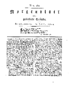Morgenblatt für gebildete Stände, Donnerstag, 18. Juli 1811, No 171.