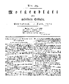 Morgenblatt für gebildete Stände, Sonnabend, 20. Juli 1811, No 173.