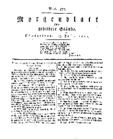 Morgenblatt für gebildete Stände, Donnerstag, 25. Juli 1811, No 177.