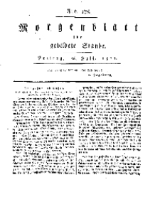 Morgenblatt für gebildete Stände, Freitag, 26. Juli 1811, No 178.