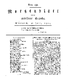 Morgenblatt für gebildete Stände, Mittwoch, 31. Juli 1811, No 182.