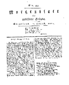 Morgenblatt für gebildete Stände, Sonnabend, 10. August 1811, No 191.