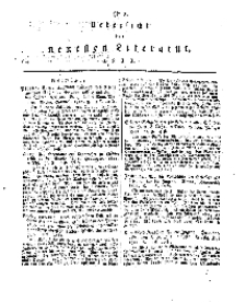 Uebersicht der neuesten Literatur, No 8.