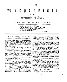 Morgenblatt für gebildete Stände, Montag, 19. August 1811, No 198.