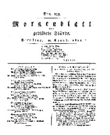 Morgenblatt für gebildete Stände, Dienstag, 20. August 1811, No 199.