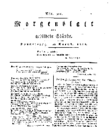Morgenblatt für gebildete Stände, Donnerstag, 22. August 1811, No 201.
