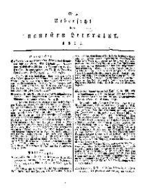Uebersicht der neuesten Literatur, No 9.