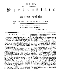 Morgenblatt für gebildete Stände, Freitag, 30. August 1811, No 208.