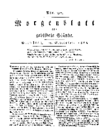 Morgenblatt für gebildete Stände, Dienstag, 10. September 1811, No 217.