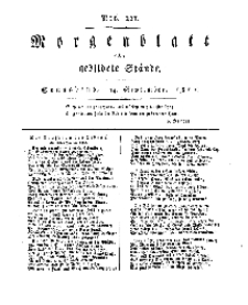 Morgenblatt für gebildete Stände, Sonnabend, 14. September 1811, No 221.