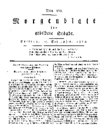 Morgenblatt für gebildete Stände, Freitag, 27. September 1811, No 232.