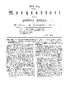 Morgenblatt für gebildete Stände, Montag, 30. September 1811, No 234.