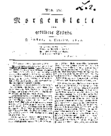 Morgenblatt für gebildete Stände, Dienstag, 1. October 1811, No 235.
