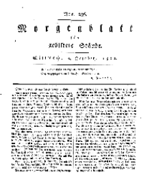 Morgenblatt für gebildete Stände, Mittwoch, 2. October 1811, No 236.