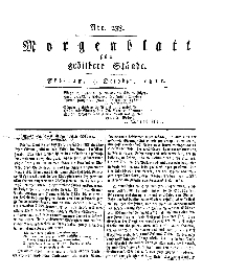 Morgenblatt für gebildete Stände, Freitag, 4. October 1811, No 238.