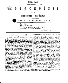 Morgenblatt für gebildete Stände, Montag, 7. October 1811, No 240.