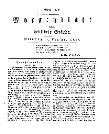 Morgenblatt für gebildete Stände, Dienstag, 8. October 1811, No 241.