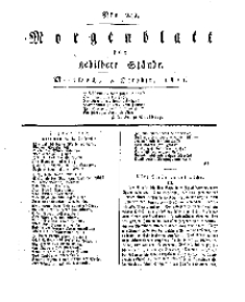 Morgenblatt für gebildete Stände, Mittwoch, 9. October 1811, No 242.