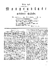 Morgenblatt für gebildete Stände, Montag, 14. October 1811, No 246.