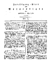 Intelligenz=Blatt zum Morgenblatt für gebildete Stände, No 23.