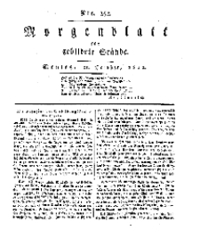 Morgenblatt für gebildete Stände, Montag, 21. October 1811, No 252.