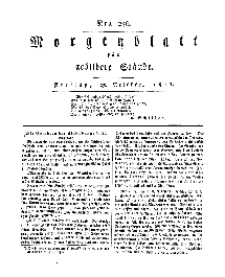 Morgenblatt für gebildete Stände, Freitag, 25. October 1811, No 256.