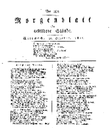 Morgenblatt für gebildete Stände, Dienstag, 30. October 1811, No 260.