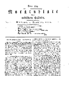 Morgenblatt für gebildete Stände, Montag, 4. November 1811, No 264.