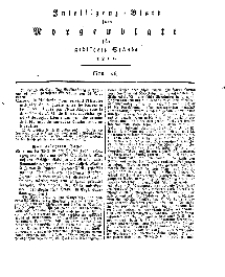 Intelligenz=Blatt zum Morgenblatt für gebildete Stände, No 26.