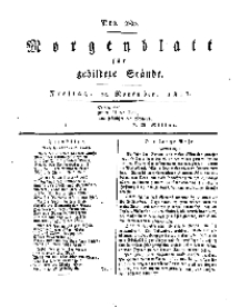 Morgenblatt für gebildete Stände, Freitag, 22. November 1811, No 280.
