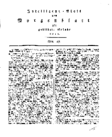 Intelligenz=Blatt zum Morgenblatt für gebildete Stände, No 27.