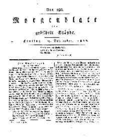 Morgenblatt für gebildete Stände, Freitag, 29. November 1811, No 286.