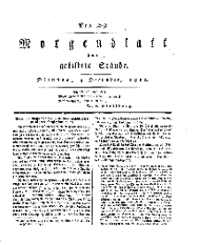 Morgenblatt für gebildete Stände, Dienstag, 3. Dezember 1811, No 289.