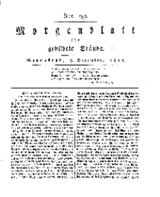 Morgenblatt für gebildete Stände, Sonnabend, 7. Dezember 1811, No 293.